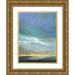 Finch Sheila 19x24 Gold Ornate Wood Framed with Double Matting Museum Art Print Titled - Coastal Clouds Triptych II