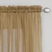 Miller Curtains Preston Sheer 108-Inch Rod Pocket Curtain Panel - 52 X 108 - 52 X 108 Dijon