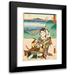 Utagawa Kunisada (Toyokuni III) 13x18 Black Modern Framed Museum Art Print Titled - Minhaboes; Panoramic View of Mount Ijor (1855)