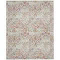 Nourison Damask Distressed Modern Multicolor 8 x 10 Area Rug (8 x 10 )