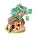 Pianpianzi Large Yard Gnomes Statues Snow Sculpture Bag Go Away Garden Statues Natural Scenery Flower Flower Gravel Tree Tree Gravel Colorful Natural Hut Scenery Colorful Hut Desktop