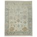 Wahi Rugs Hand Knotted Turk Anatolian Oushak Silver Wash 8 0 x10 0 -w11301