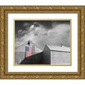 McLoughlin James 24x20 Gold Ornate Wood Framed with Double Matting Museum Art Print Titled - Flags of Our Farmers V