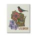 Stupell Industries Intricate Wisconsin Robin State Flower Pattern Design Graphic Art Gallery Wrapped Canvas Print Wall Art Design by Valentina Harper