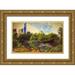 Rowland Joseph 24x16 Gold Ornate Wood Framed with Double Matting Museum Art Print Titled - Central Park Painted