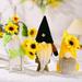 3Pcs Spring Gnomes Easter Decorations Handmade Summer Sunflower Gnomes Faceless Plush Doll Spring Farmhouse Sunflower Kitchen Decor Easter Gnomes Decorations Ornaments for The Home