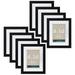 8 x 10 Belmont Float Picture Frame by Studio DÃ©cor - Pre-attached Hanging Hardware Horizontal or Vertical - MDF Black Bulk 8 Pack