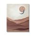 Stupell Industries Abstract Desert Dunes Sun Moon Overlapping Shapes Painting Gallery Wrapped Canvas Print Wall Art Design by Mollie B.