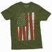 Men S Baseball Usa Flag T-Shirt Bat Flag Patriotic American Sports Shirt For Him (X-Large Military Green)