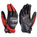 Daytona Henry Begins Motorcycle Mesh Gloves XL Size Carbon Protector Touch Panel Compatible Spring Summer Palm Genuine Leather Carbon Mesh Gloves HBG-116 Red 25959