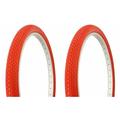 Tire set. 2 Tires. Two Tires Duro 26 x 2.125 Red/Red Side Wall HF-120A. Bicycle Tires bike Tires beach cruiser bike Tires cruiser bike Tires