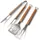 Indiana Hoosiers Classic Series 3-Piece Grill Tongs, Spatula &amp; Fork BBQ Set, Team