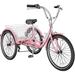 MOONCOOL Adult Tricycles 3 Wheel Bikes for Adults 24/26 inch 7 Speed Adult Trikes Bicycles Cruise Trike with Shopping Basket for Seniors Women Men