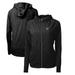 Women's Cutter & Buck Black Portland State Vikings Adapt Eco Knit Hybrid Recycled Full-Zip Hoodie