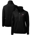 Women's Cutter & Buck Black Arkansas Razorbacks Cascade Eco Sherpa Fleece Half-Zip Pullover Jacket