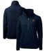 Women's Cutter & Buck Navy Auburn Tigers Cascade Eco Sherpa Fleece Half-Zip Pullover Jacket