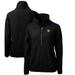 Women's Cutter & Buck Black Baylor Bears Cascade Eco Sherpa Fleece Half-Zip Pullover Jacket