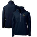 Women's Cutter & Buck Navy Northern Arizona Lumberjacks Cascade Eco Sherpa Fleece Half-Zip Pullover Jacket