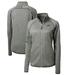 Women's Cutter & Buck Heather Gray New Mexico State Aggies Mainsail Sweater-Knit Full-Zip Jacket