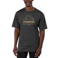 Men's Uscape Apparel Black Purdue Boilermakers Garment Dyed T-Shirt