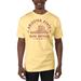 Men's Uscape Apparel Yellow Arizona State Sun Devils Garment Dyed T-Shirt