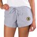 Women's Concepts Sport Gray/White Boston Bruins Tradition Woven Shorts