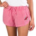 Women's Concepts Sport Red/White New Jersey Devils Tradition Woven Shorts