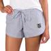 Women's Concepts Sport Gray/White Los Angeles Kings Tradition Woven Shorts