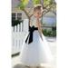 Ekidsbridal Ivory V-Back Lace Edge Junior Flower Girl Dress Wedding Tulle Junior Pageant Gown for Toddlers 183T 10