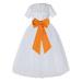 Ekidsbridal White Floral Lace Vintage Flower Girl Dresses Beauty Pageant Wedding Tulle Gown LG2T 5