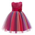 Bullpiano Little Girls Dresses Summer Girl Clothes Party Flower Girls Dresses Birthday Dresses for Little Girls Big Girl