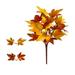 Pianpianzi Archway for Wedding Bouquet of Flowers Artificial Long Stem Roses Maple Leaf Bundle Thanksgiving Home Decoration Green Cutting Ornaments Autumn Maple Leaves