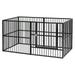 RYPetmia Dog Playpen for Pets Heavy Duty Fence Kennel 31.5â€� Height 6 Panels Puppy Enclosure with Walk Through Gate