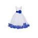 Ekidsbridal White Tulle Rose Petals Formal Flower Girl Dresses Junior Pageant Birthday Party Pretty Princess Ballroom Gown 302S 10