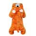 OUNONA Pet Costume Dog Halloween Suit Dog Tiger Costume Dog Jumpsuit Pet Puppy Supplies - Size S (Orange)