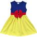 Toddler Flower Girl Kids Cute Sleeveless Bow Summer Party Flower Girl Dress Yellow 2T XS 201280 BNY Corner