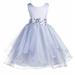 Ekidsbridal Asymmetric Ruffled Organza Sequin Flower Girl Dress Pageant Ballroom Gown 012s 10