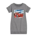 Hot Wheels - All American Kid - Toddler And Youth Girls Fleece Dress