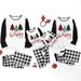 Pudcoco Family Matching Pajamas Sets Mom Dad Kid Baby Christmas Tree Pattern Family Parent-child Fitted 2Pcs Pajamas Outfits