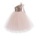 Ekidsbridal One-Shoulder Sequins Tutu Junior Flower Girl Dress Pageant Gown 182 4