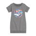 Hot Wheels - Red White and Blue Muscle Car - Toddler And Youth Girls Fleece Dress