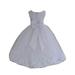 Ekidsbridal White Tulle Rose Petals Flower Girl Dresses Junior Bridesmaid Communion Christening Baptism Father Daughter Dance Recital Gown 302T 14