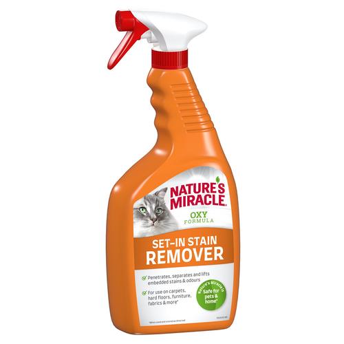 2x709ml Nature's Miracle Katze Set-In Flecken- und Geruchsentferner Katze