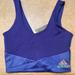 Adidas Intimates & Sleepwear | Adidas Blue Extra Small Sports Bra Zoe Saldana New With Tags | Color: Blue | Size: Xs