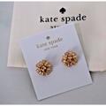 Kate Spade New York Jewelry | Kate Spade Bow Pave Studs Earrings Bourgeois Bow In Gold Crystals New Tags Pouch | Color: Gold/White | Size: Os