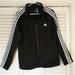 Adidas Jackets & Coats | Adidas Iconic Tricot Track Jacket With Stand-Up Collar And Pockets | Color: Black/White | Size: Xl