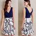 Anthropologie Dresses | Anthropologie Hd In Paris Ardmore Navy And White Dress Size 0 | Color: Blue/White | Size: 0
