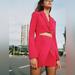 Zara Dresses | Cut Out Blazer Dress Zara | Color: Pink/Red | Size: Xs