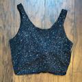 Lululemon Athletica Tops | Lululemon Black Speckle It’s A Tie Top | Color: Black/White | Size: 6