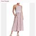 Free People Dresses | Free People Pink Plaid Backless Dress Large Great Condition | Color: Blue/Pink | Size: L